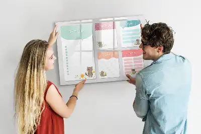 Magnetic glass dry erase board wishlist