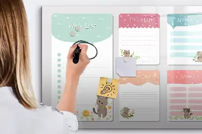 Magnetic glass dry erase board wishlist