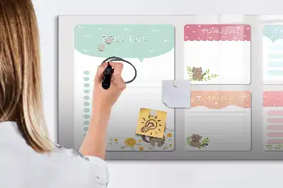 Magnetic glass dry erase board wishlist