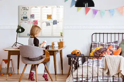 Magnetic marker board weekly planner