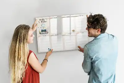 Magnetic marker board weekly planner