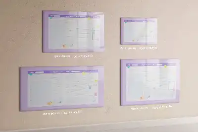 Magnetic marker board pink yearly planner