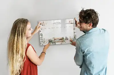 Magnetic marker board cute planner