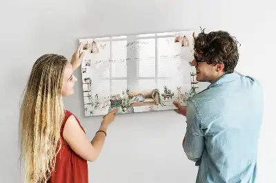 Magnetic marker board cute planner