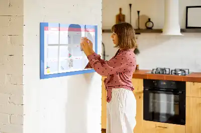 Magnetic marker board monthly planner