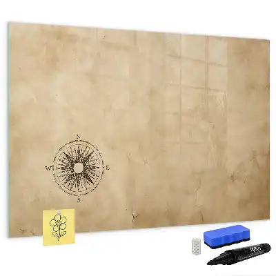 Magnetic glass dry erase board Compass series