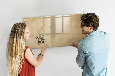 Magnetic glass dry erase board Compass series