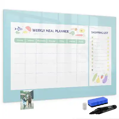 Magnetic marker board meal planner