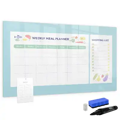 Magnetic marker board meal planner