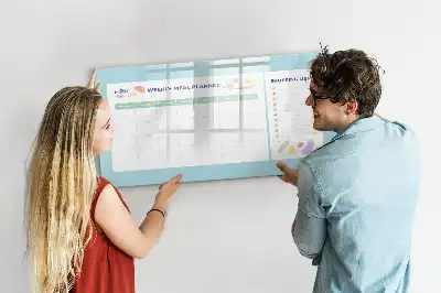 Magnetic marker board meal planner