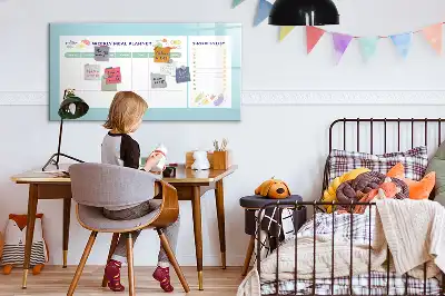 Magnetic marker board meal planner