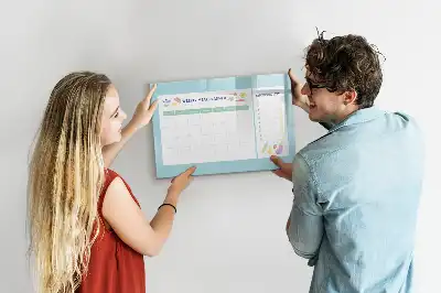 Magnetic marker board meal planner