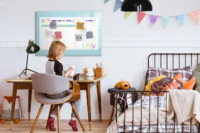 Magnetic marker board meal planner