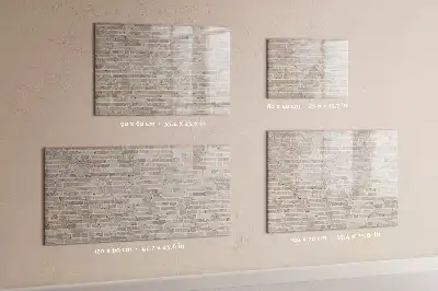 Magnetic marker board brick wall design