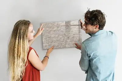 Magnetic marker board brick wall design