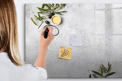 Magnetic glass dry erase board minimalist olives design