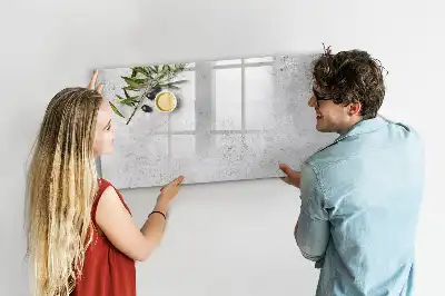 Magnetic glass dry erase board minimalist olives design