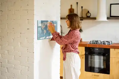 Magnetic marker board with a vintage world map design