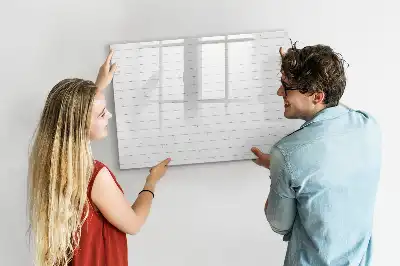 Magnetic marker board with a wooden panel pattern