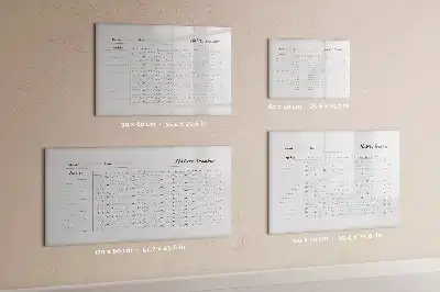 Magnetic glass dry erase board habit tracker