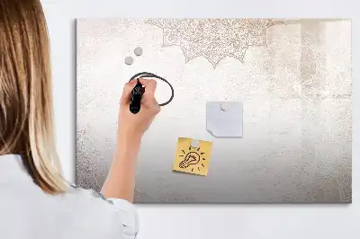 Magnetic marker board with decorative pattern