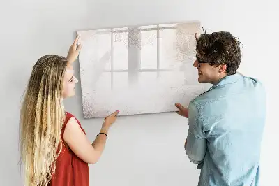 Magnetic marker board with decorative pattern