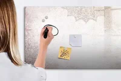 Magnetic marker board with decorative pattern