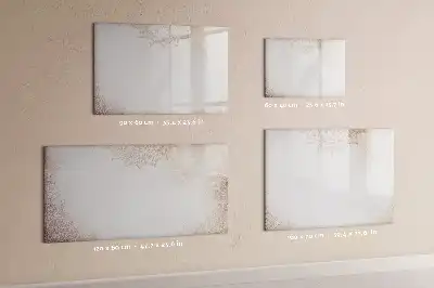 Magnetic marker board with decorative pattern