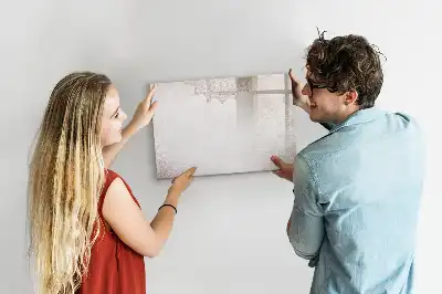 Magnetic marker board with decorative pattern