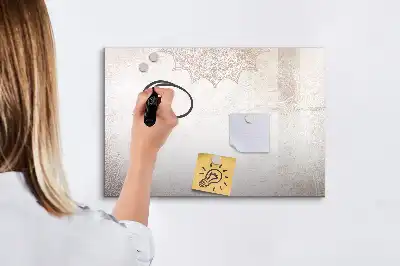 Magnetic marker board with decorative pattern