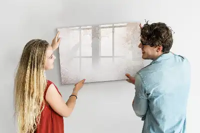 Magnetic marker board with decorative pattern