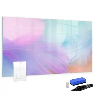 Magnetic marker board with colorful pens