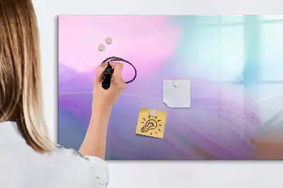 Magnetic marker board with colorful pens