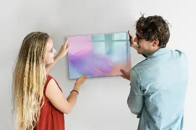 Magnetic marker board with colorful pens