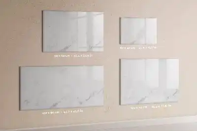 Magnetic glass dry erase board marble finish