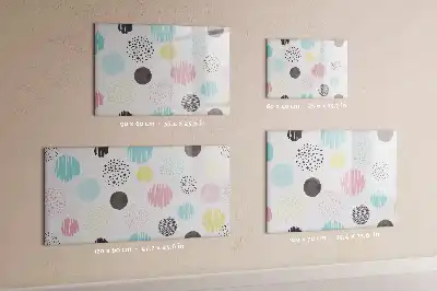 Magnetic marker board with geometric pattern