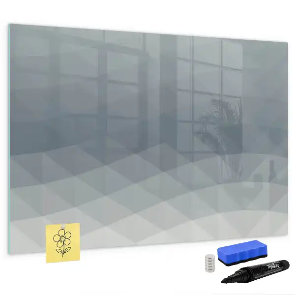 Magnetic marker board waves design