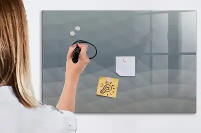 Magnetic marker board waves design