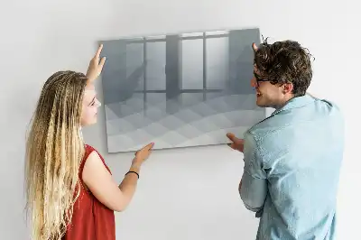 Magnetic marker board waves design
