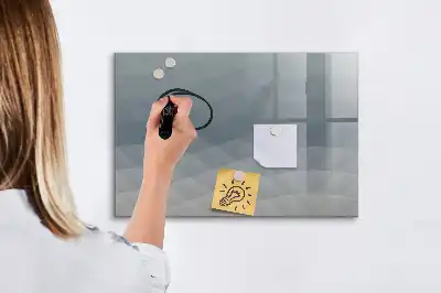 Magnetic marker board waves design