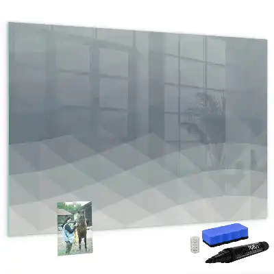 Magnetic marker board waves design