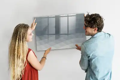 Magnetic marker board waves design