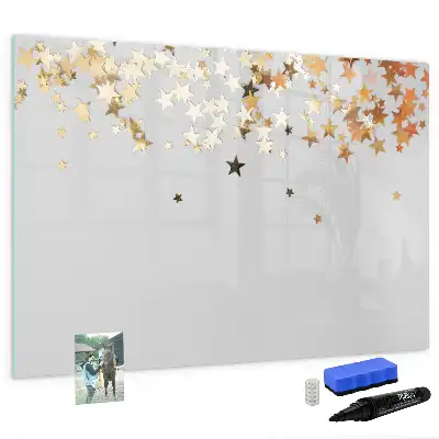 Magnetic marker board stars design