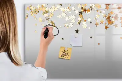Magnetic marker board stars design