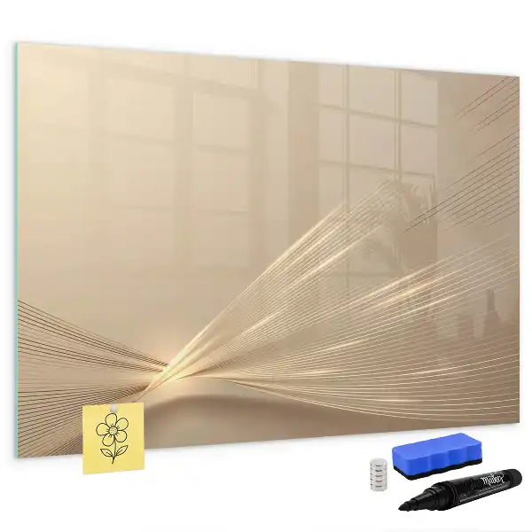 Magnetic marker board abstract light design