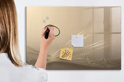 Magnetic marker board abstract light design