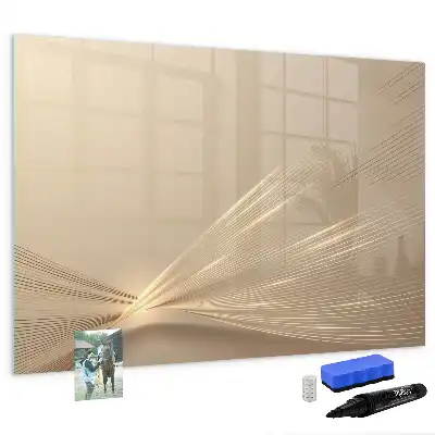 Magnetic marker board abstract light design