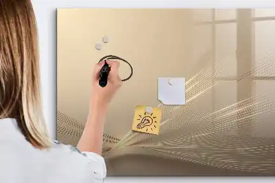 Magnetic marker board abstract light design
