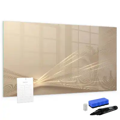 Magnetic marker board abstract light design