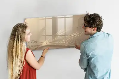 Magnetic marker board abstract light design